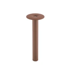 Bolardo luminoso LED Lucande Haloa, marrón/óxido, altura 50 cm, IP54