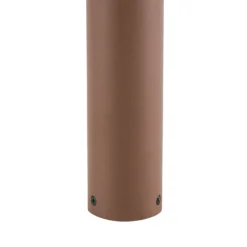 Bolardo luminoso LED Lucande Haloa, marrón/óxido, altura 50 cm, IP54