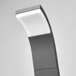 Bolardo luminoso LED Lucande Timm, 100 cm, antracita, metal, IP54