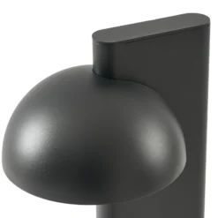 Bolardo luminoso LED Lucande Velira, negro, 77 cm, 1 luz, IP44