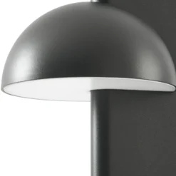 Bolardo luminoso LED Lucande Velira, negro, 77 cm, 1 luz, IP44