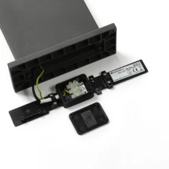 Bolardo luminoso LED Lucande Silvan, color antracita, 100 cm, con sensor