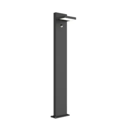 Bolardo luminoso LED Lucande Silvan, color antracita, 100 cm, con sensor