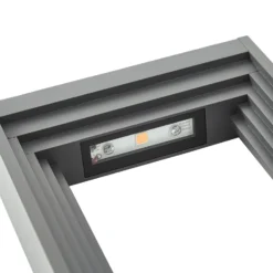 Bolardo luminoso LED Lucande Ashkan, altura 80 cm, antracita, IP65