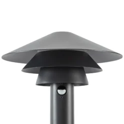 Bolardo luminoso LED Lucande Montaro, 110 cm, antracita, con sensor