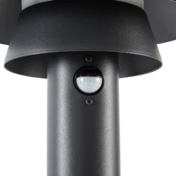 Bolardo luminoso LED Lucande Montaro, 110 cm, antracita, con sensor