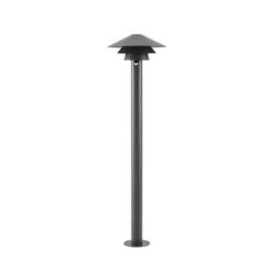 Bolardo luminoso LED Lucande Montaro, 110 cm, antracita, con sensor