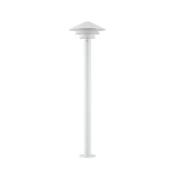 Bolardo luminoso LED Lucande Montaro, 110 cm, blanco, con sensor