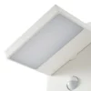 Bolardo luminoso LED Lucande Silvan, blanco, 100 cm, con sensor, IP54
