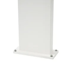 Bolardo luminoso LED Lucande Silvan, blanco, 100 cm, con sensor, IP54
