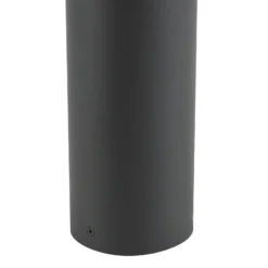 Bolardo luminoso LED Lucande Navor, altura 50 cm, negra, IP65
