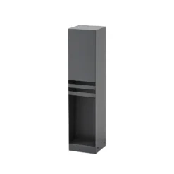 Bolardo luminoso LED Lucande Oxido, antracita, altura 50 cm, IP44