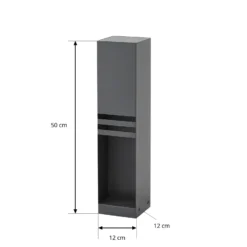 Bolardo luminoso LED Lucande Oxido, antracita, altura 50 cm, IP44