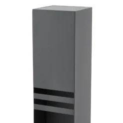 Bolardo luminoso LED Lucande Oxido, antracita, altura 50 cm, IP44