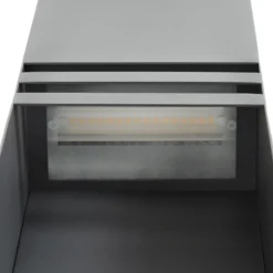 Bolardo luminoso LED Lucande Oxido, antracita, altura 50 cm, IP44