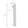 Bolardo luminoso LED Lucande Velira, gris claro, 77 cm, 1 luz, IP44