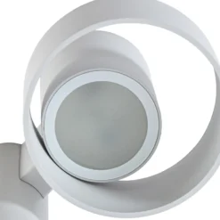 Bolardo luminoso LED Lucande Elune, gris claro, IP44, altura 77 cm