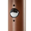 Bolardo luminoso LED Lucande Elune, marrón, con sensor, IP44, altura 77 cm