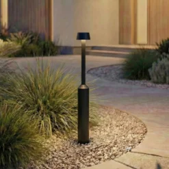 Bolardo luminoso LED Lucande Tareko, 90 cm, antracita, IP65