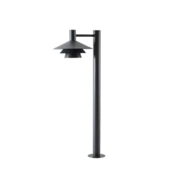 Bolardo luminoso LED Lucande Montaro, 100 cm, antracita