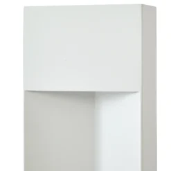 Bolardo luminoso LED Lucande Kaholo, gris claro, 90 cm, IP44