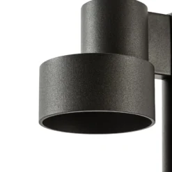 Bolardo luminoso LED Lucande Elune, negro mate, IP44, altura 77 cm