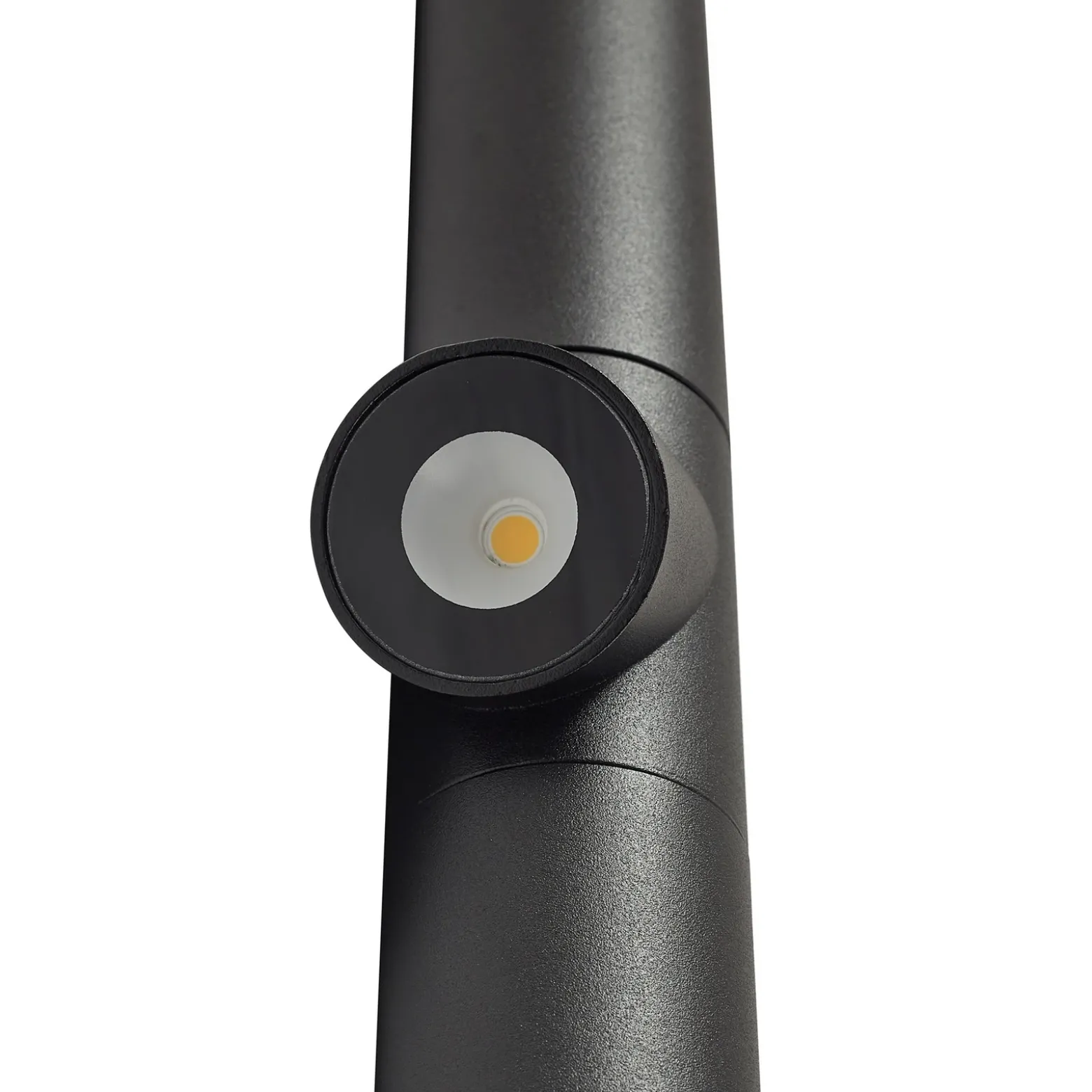 Bolardo luminoso LED Luzian de Lindby, altura 120 cm, negro, pica para fijar en