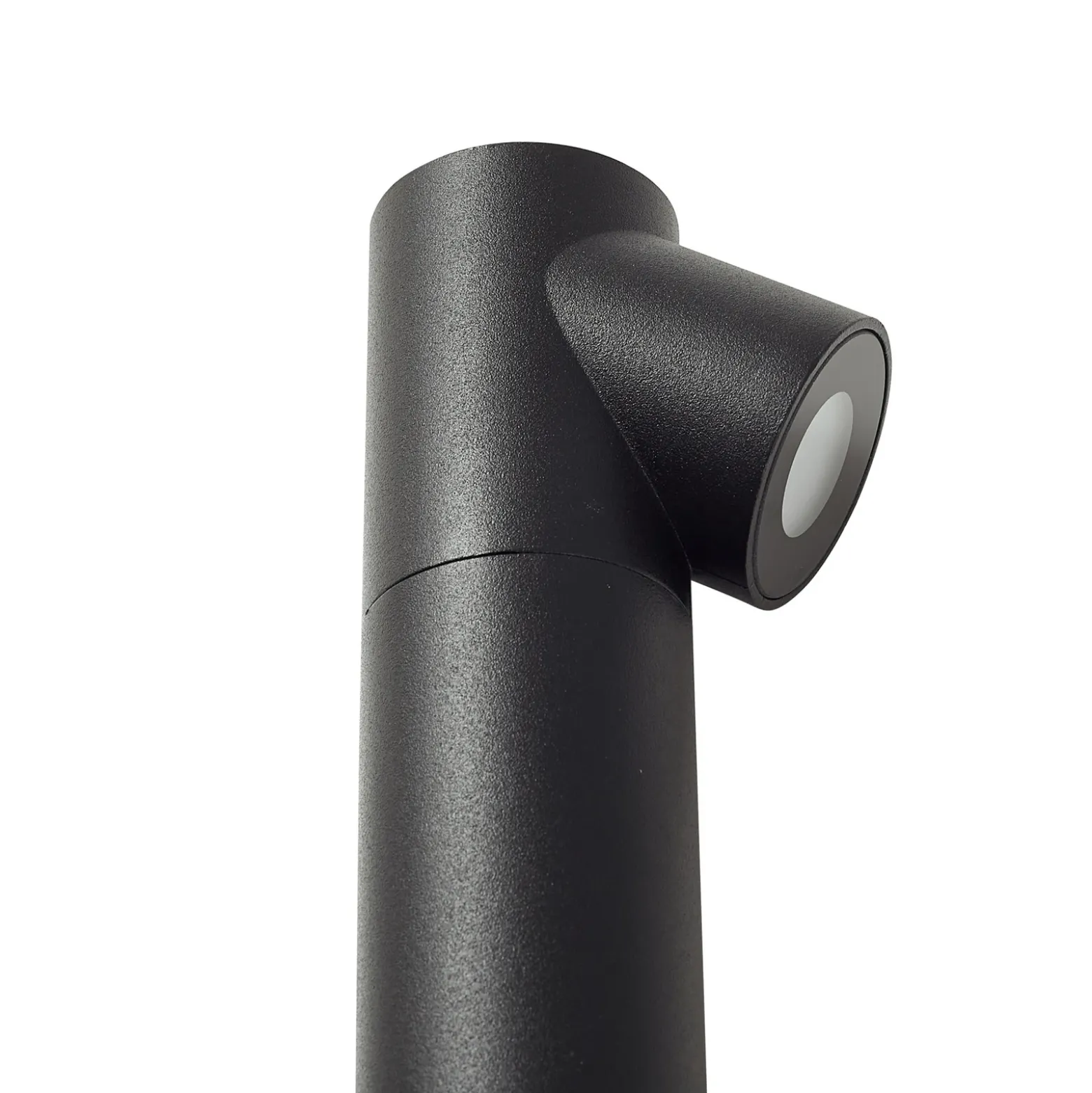 Bolardo luminoso LED Luzian de Lindby, altura 120 cm, negro, pica para fijar en