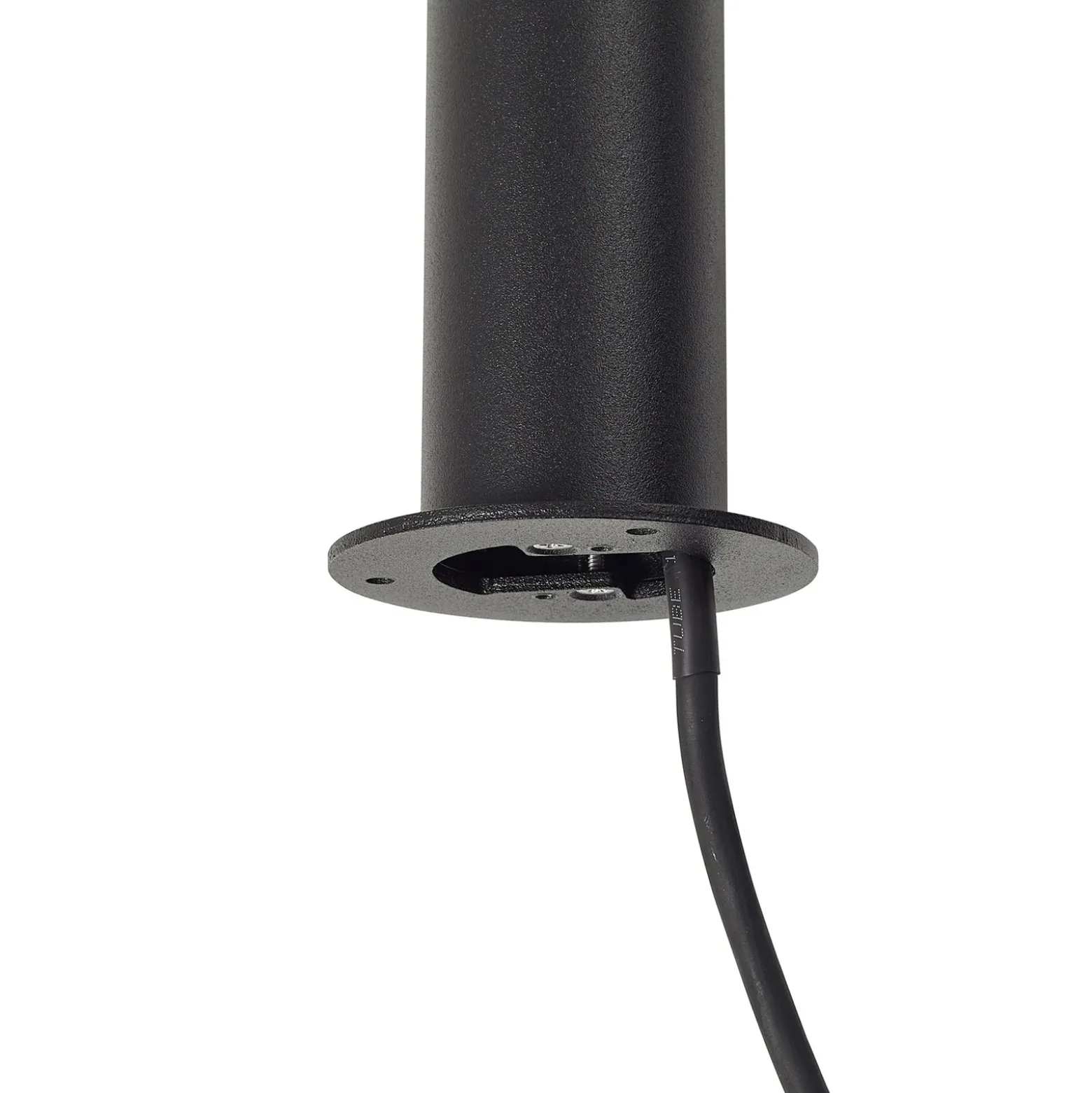 Bolardo luminoso LED Luzian de Lindby, altura 120 cm, negro, pica para fijar en