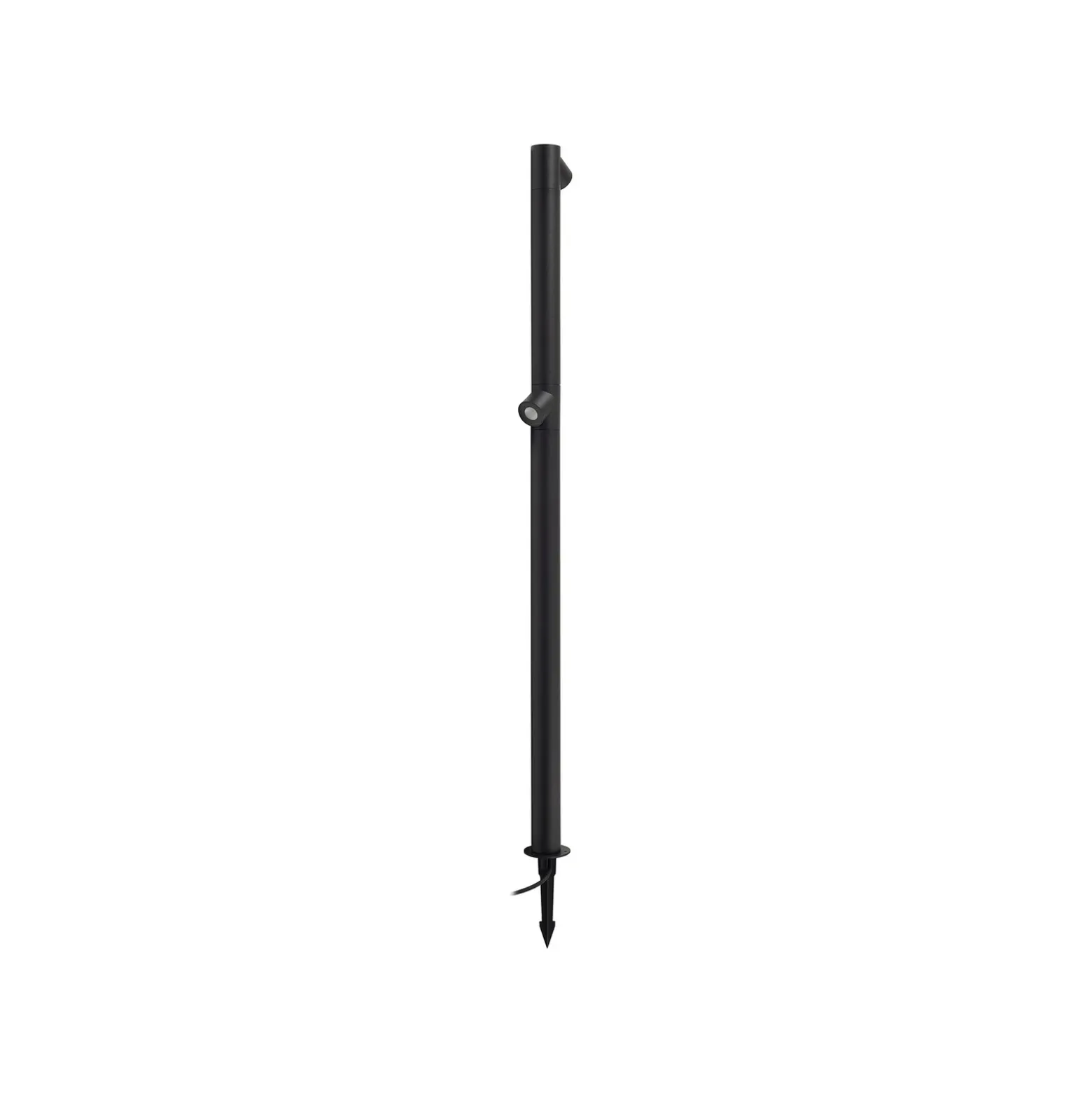 Bolardo luminoso LED Luzian de Lindby, altura 120 cm, negro, pica para fijar en