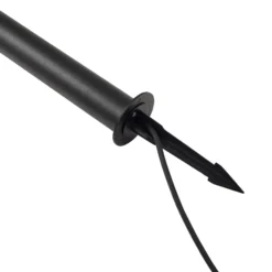 Bolardo luminoso LED Luzian de Lindby, altura 120 cm, negro, pica para fijar en