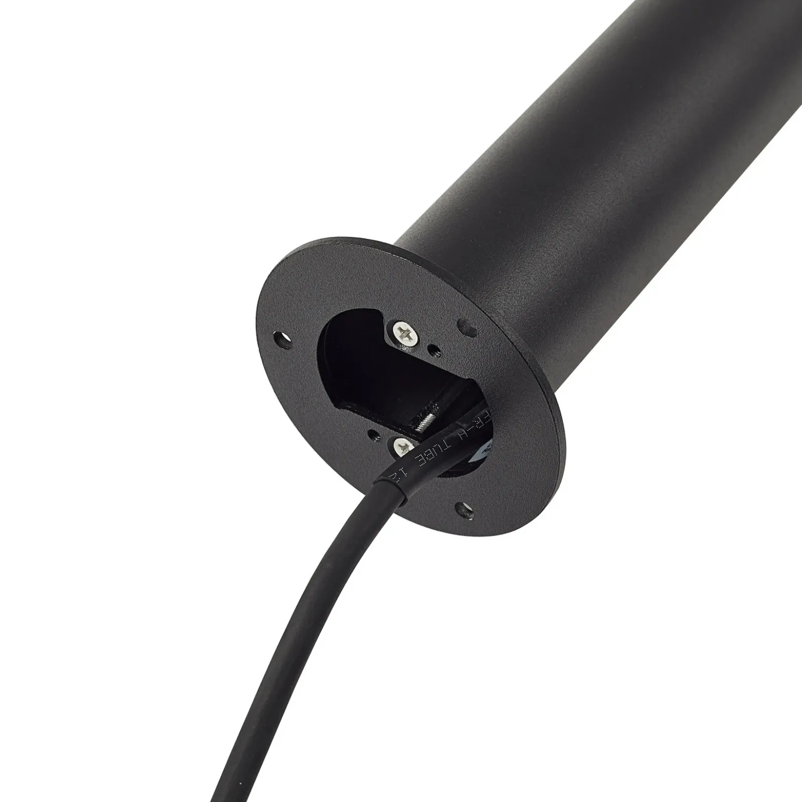Bolardo luminoso LED Luzian de Lindby, altura 80 cm, negro, pica para fijar en