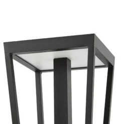 Bolardo luminoso LED Lynx de Lucande, 95,5 cm, negra, IP65