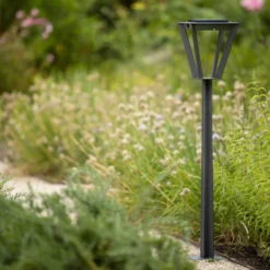 Bolardo luminoso LED Metro con sensor, gris