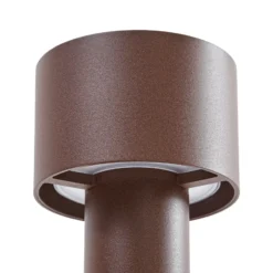 Bolardo luminoso LED Milten de Arcchio, 65 cm, óxido, IP65