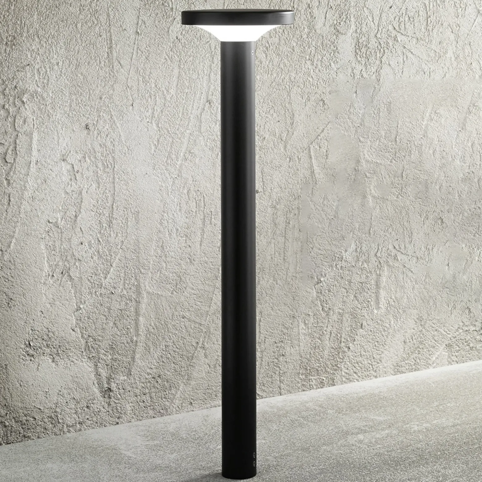 Bolardo luminoso LED MyWhite_Bond en negro moderno