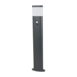 Bolardo luminoso LED Obri de Lindby, 80 cm, antracita, sensor