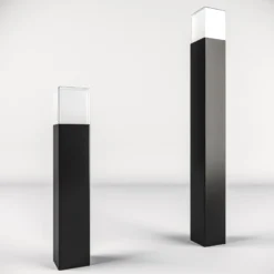 Bolardo luminoso LED OOL-50018, aluminio, altura 80 cm