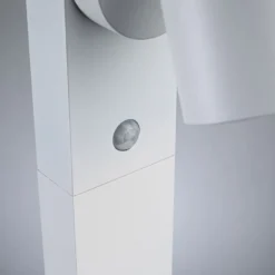 Bolardo luminoso LED Paulmann Cuff, aluminio, sensor, blanco