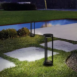 Bolardo luminoso LED Pilastro, sensor, piqueta de tierra
