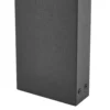 Bolardo luminoso LED Prios Aurino, negro, 75 cm, sensor