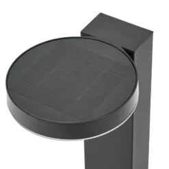 Bolardo luminoso LED PRIOS Tarlson, redondo, antracita, sensor