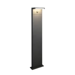 Bolardo luminoso LED Ravi, antracita, altura 100 cm, sensor, IP54