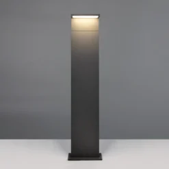Bolardo luminoso LED Ravi, antracita, altura 100 cm, metal, IP65
