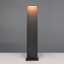 Bolardo luminoso LED Ravi, antracita, altura 100 cm, metal, IP65