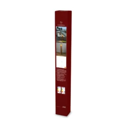 Bolardo luminoso LED Rho, color óxido, altura 100 cm, metal, IP54