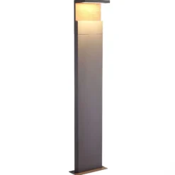 Bolardo luminoso LED Ruka con Element de madera, 100 cm