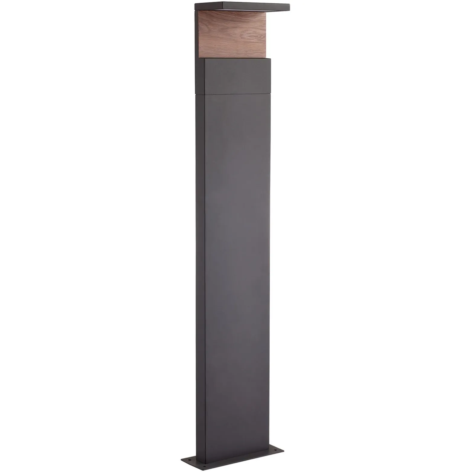 Bolardo luminoso LED Ruka con Element de madera, 100 cm