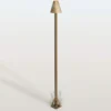 Bolardo luminoso LED Silva Disk, altura 100 cm, latón envejecido, IP65