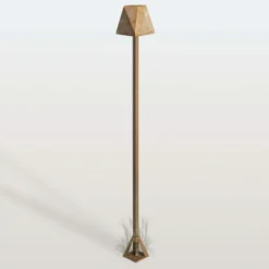 Bolardo luminoso LED Silva Edge, altura 100 cm, latón antiguo, IP65